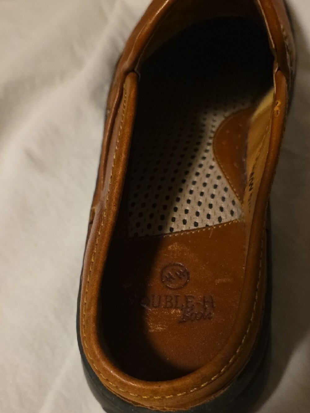 Double H Brown Leather Ankle Booties with Star Medallion - Picture 6 of 7